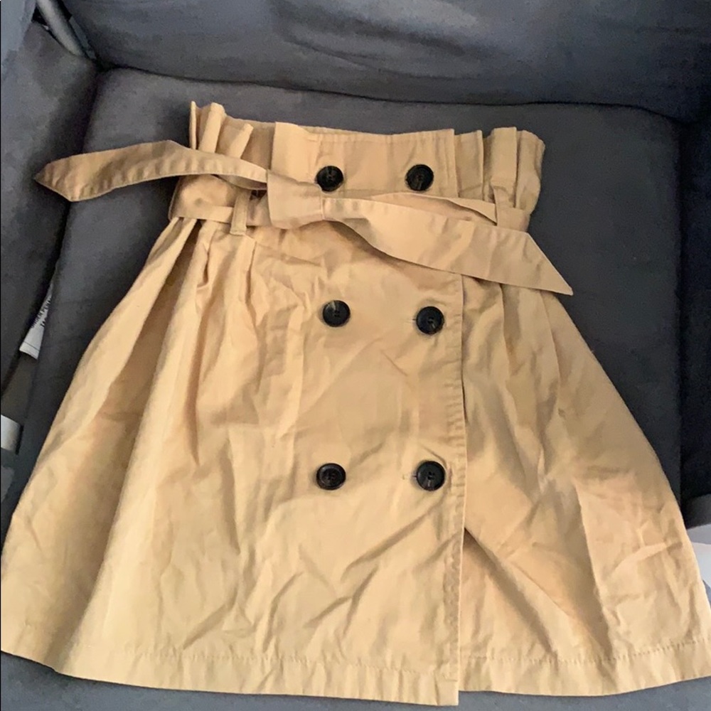 Bershka skirt tan
